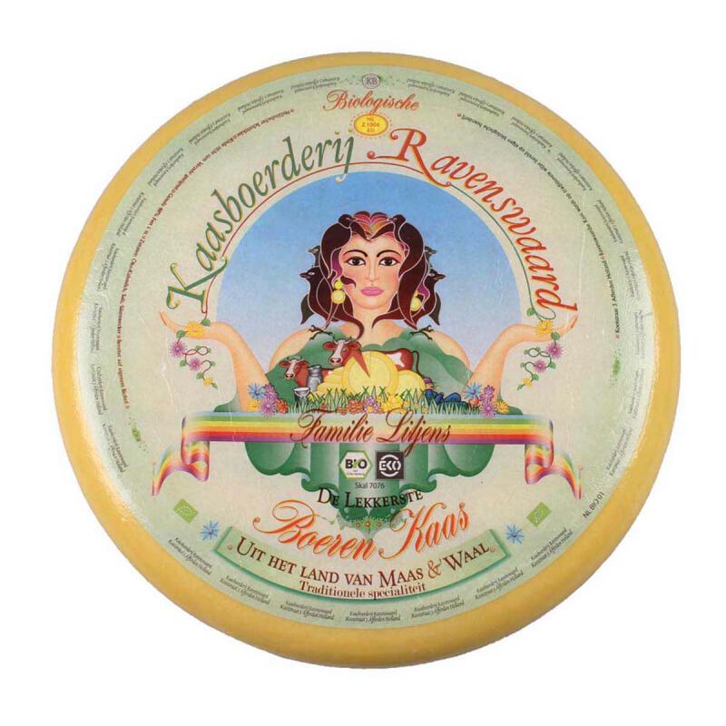 Old boerenkaas 48+  van Ravenswaard, ongeveer 11 kg